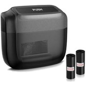 Resim Dream011 Siyah Kompakt Araba Çöp Kutusu - Dayanıklı Abs Plastik, Kolay Erişim Ve Yer Tasarrufu İçin Kare Tasarım 