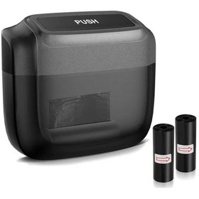 Resim Dream011 Siyah Kompakt Araba Çöp Kutusu - Dayanıklı Abs Plastik, Kolay Erişim Ve Yer Tasarrufu İçin Kare Tasarım 