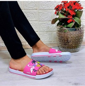 Resim Calx 319 Pembe-beyaz 3d Baskılı Kız Çocuk Terlik Pembe - Beyaz 