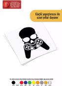 Resim Genel Markalar Gamer Kuru Kafa Sticker Oto Motor Laptop Duvar Folyo Sticker 25 X 30 Cm 