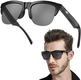 Resim Kablosuz Gözlük | Güçlü Uyumluluk Sağlayan Ses Kontrollü Gözlükler - Oyun Oynamak Toplantı Seyahat Sürüş Sürüş için Polarize özlük 