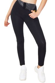 Resim ARMİLLİA DİMODA Hijyenik Paketinde Termal Sauna İncelme Yağ Yakma Taytı 2 Beden Incelten Agraflı Kopçalı T 