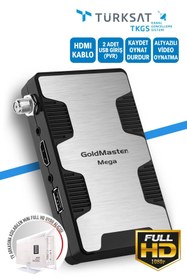 Resim GoldMaster Mega Mıcro Hdmı Usb'li Full Hd Uydu Alıcısı 