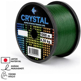 Resim 1000 Mt Bobin Misina - Crystal - Yeşil - Ekstra Güçlü - 0,35 Mm 
