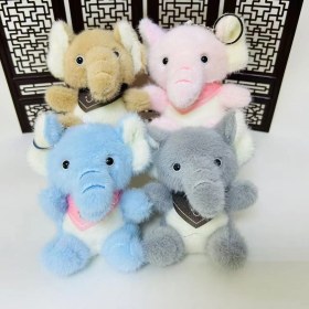 Resim OEMG Yeni 1 Adet Dört Inç Iyi Şanslar Karikatür Peluş Oyuncak Bebek Anahtarlık Sevimli Bebek Anahtar Küçük Kolye Seti (Yurt Dışından) 