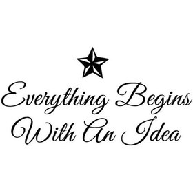 Resim With An Idea Sticker Oto Motor Laptop Duvar Folyo Sticker 60 X 30 Cm 