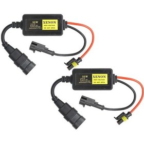 Resim 2 Parça-mini Hıd Balast 35w 55w Elektronik Ateşleme Bloğu Dönüşüm Kiti H1 H3 H4 H7 H11 9005 9006 Araba Xenon Far 
