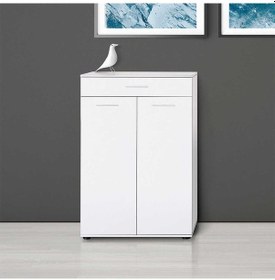 Resim Trendline Çok Amaçlı Iki Kapaklı Çekmeceli Dolap - Beyaz 