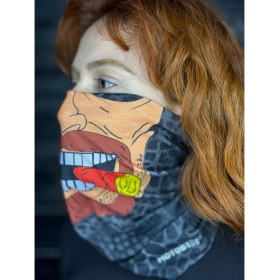 Resim Motobros Puro Içen Adam Desenli Baf Buff Bandana Boyunluk 