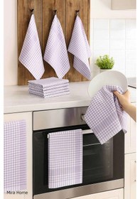 Resim 10 Lu Lüks Bulaşık Kurulama Bezi Ve Mutfak Peçetesi 50x70 Cm Daily Lila Çok Renkli 