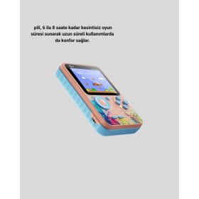 Resim Selfbuysell Mini Retro Oyun Konsolu 500 Oyunlu 3.0 Inç Ekran ve Şarjlı Batarya 
