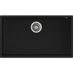 Resim Teka Square 72.40 Tg Tek Hazneli Tezgah Altı Tegranite Eviye - Siyah - 115230015 