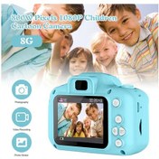 Resim Xindoker Çocuklar İçin 720p Hd Mini Dijital Fotoğraf Makinesi - 8gb Hafıza Kartlı, Usb Şarjlı 