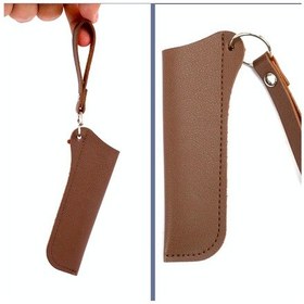 Resim Omeniv Pu Deri Orta Boy Çakı Bıçak Kılıfı Outdoor Kahverengi 