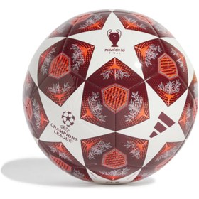 Resim Adidas Beyaz Futbol Topu Ucl Clb Jh1284 Kırmızı 
