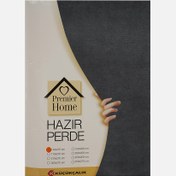 Resim Premier Home Sedef Süet Fon Perde Siyah 