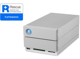 Resim 20TB LACIE 3.5 INC STGB20000400 2BIG DOCK STATION 2X THUNDERBOLT3 + USB 3.1 RAID 0\u002F1 HARİCİ DİSK, 5 YIL DATA KURTARMA SERVİSİ 