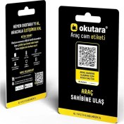 Resim Araç, Otomobil, Araba Cam Etiketi Numaratör (Qr Kimlik) 