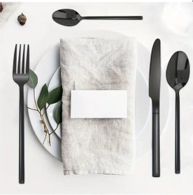 Resim Çantalı Yolculuk Çatal Kaşık Bıçak Seti Kişiye Özel 1. Sınıf Paslanmaz Çelik Ofis Okul Kamp Restaurant C3404 Abanoz 