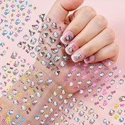 Resim 5 adet Kedi Manikür Stickeri - 3D Rastgele Karışık Tarz Kedi Manikür Stickerleri, Sevimli ve Sevimli Manikür Stickerleri, DIY Manikür için Kawaii Karikatür Stickerleri, Partiler için Mükemmel 