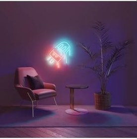 Resim Dondurma Neon Tabela Neon Yazı Dekoratif Aydınlatma Ve Gece Lambası, dondurmaneon 