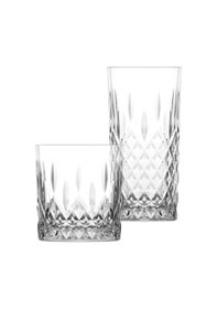 Resim LAV Odin Cam Bardak Seti 8'li (4 Viski Bardağı, 4 Meşrubat Bardağı) 