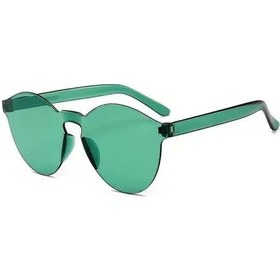 Resim Moonbıffy Motosiklet Moda Yuvarlak Şeker Lens Uv400 Çerçevesiz Güneş Gözlüğü Kadın/erkekwhıteturuncu51 Beyaz 