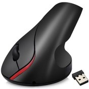 Resim Rogfer Hxsj A889 6 Tuşlu 2400dpı 2.4ghz Dikey Kablosuz Fare Şarj Edilebilir Siyah Diğer - Black Diğer 