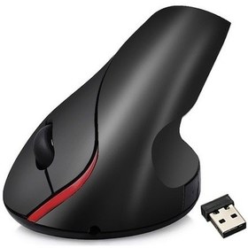 Resim Rogfer Hxsj A889 6 Tuşlu 2400dpı 2.4ghz Dikey Kablosuz Fare Şarj Edilebilir Siyah Diğer - Black Diğer 
