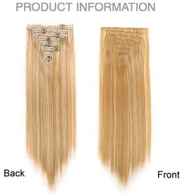 Resim Dancemonkey 7 Adet Klipsli Uzun Düz Saç Uzatma Parçaları, 16 Klipsli Fiber Peruk, Model: 1bh613 Diğer 