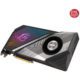 Resim ASUS Radeon Rog-strıx-lc-rx6900xt-o16g-gamıng 16gb Gddr6 256bit 2365mhz Oc 1xhdmı 2xdp 1xtpce-c Rgb 