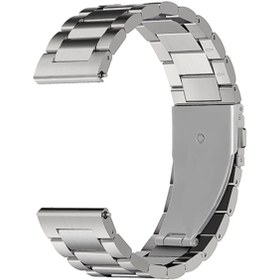 Resim Markacase Garmin Venu - Venu Sq - Venu Sq Music Için Metal Tokalı Dişli Kordon Gümüş 