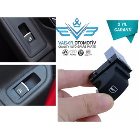 Resim Genel Markalar CADDY 2015-2020 ARKA SAĞ CAM AÇMA DÜĞMESİ TUŞU 5K0959855 