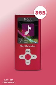Resim GoldMaster Mp3-224 8 Gb Mp3 Player Kırmızı 