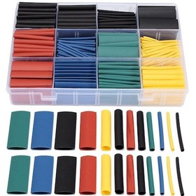 Resim Kutulu Makaron Isı İle Daralan Kablo Seti 530 Adet 8 Boy 5 Renk 