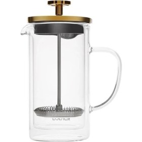Resim UltraMint 350ML Çift Cidarlı Borosilikat Cam French Press, Gold Renk 