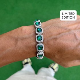 Resim RICH ZUMRUDI BAGUETTE DIAMOND BİLEKLİK 