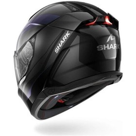 Resim Shark Skwal İ3 Mekarıum Siyah-cameleon-antrasit Kapalı Kask Ledli Model Mat Siyah 