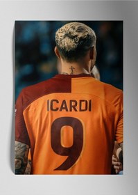 Resim Mauro Lcardii - Metal Tablo, Sarı Kırmızı Taraftar 