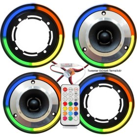 Resim Poke Pixel Ledli 8cm Tweeter Kapak 4ADET Poke PK-5878 