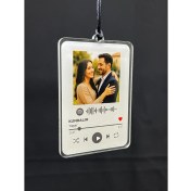 Resim Kişiye Özel Spotify Şarkılı Dikiz Aynası Süsü – Fotoğraf & Müzik Senin Seçimin! 