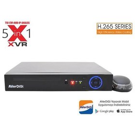 Resim Averdigi Ad-5004E 4 Kanal 5Mp Destekli 5M-N XVR H.265 1x6TB Hdmı&Vga&Bnc(Adaptörsüz) 