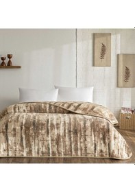 Resim Taç Liora Tek Kişilik Battaniye Kahverengi 000000001500223498 Kahverengi 