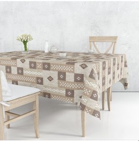 Resim Astarlı Silinebilir Pvc Muşamba Masa Örtüsü Kilim Desen (519062276) 