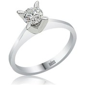 Resim Pırlanta Tektaş Yüzük - 0,45 Karat Badem Tırnak 18 Ayar 