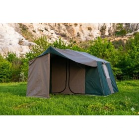 Resim OBA ÇADIR Oba Çadır - 2 Odalı + Mutfaklı Kamp Çadırı 4-6 Kişilik ( Kapı Sineklikli )Yeşil 