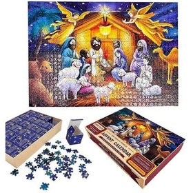 Resim 2023 Noel Advent Takvimi İsa'nın Doğuşu Yapboz Bulmacaları 24 Gün Geri Sayım Çocuklar, Erkekler Ve Kızlar İçin Sürpriz Hediyeler 