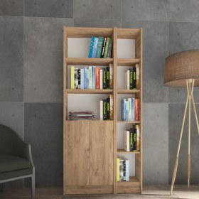 Resim Yeti Mobilya Kuta FLAT85 Kitaplık 2 Kapaklı Kütüphane 