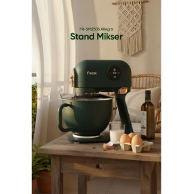 Resim Tam Döküm Demir Hamur Yoğurma Makinesi Standlı Mikser Mutfak Şefi FR-SM2503 Allegro 