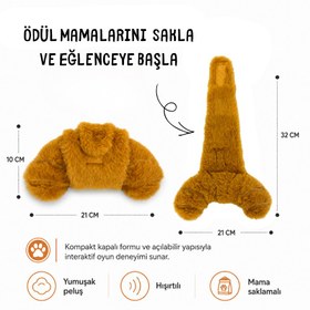 Resim Havhav Mama Saklamalı İnteraktif Kruvasan Köpek Oyuncağı 21 x 10 x 35 CM 
